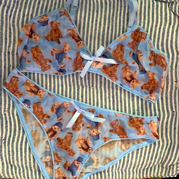 ✨DONATED✨ Shear Teddy Lingerie Set - Picture 1 of 5